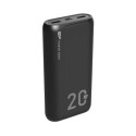 Silicon Power Powerbank QS15, 20000mAh, 18W, 2×USB-A/1×USB-C /Micro USB, crni