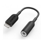 Anker audio adapter 3.5mm audio jack na Lightning port, F/M, crni