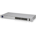 Ubiquiti UniFi Managed 24-port Gigabit Switch, 2×1G SFP, Rack 1U (USW-24)