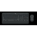 Logitech MK545 bežična tipkovnica i miš, crna