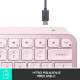 Tipkovnica Logitech MX Keys Mini, roza, SLO g.