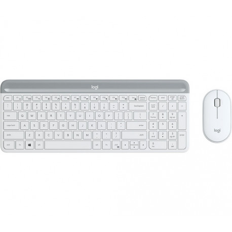 Tipkovnica in miška Logitech Slim Wireless Combo MK470, bela, SLO g.