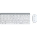 Logitech Slim Wireless Combo MK470, bela, SLO g.
