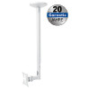 Transmedia Height-adjustable suspension bracket for LCD 25-76cm, White