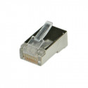 NaviaTec CAT6 shielded RJ45 plug round cable 10pc