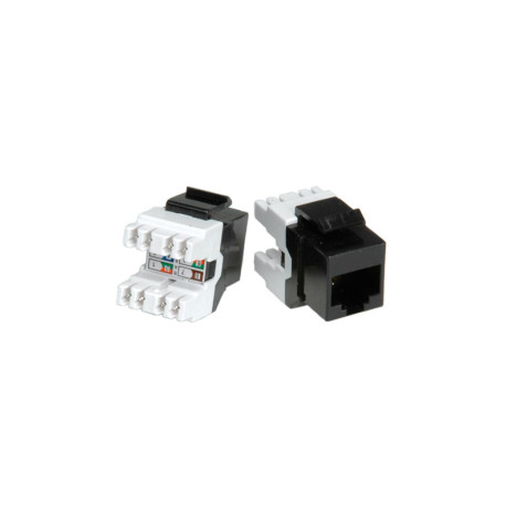 Roline RJ45 Keystone konektor Cat.5e/Class D, UTP, crni