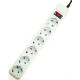 Gembird Surge protector, 6 sockets, 3m, white