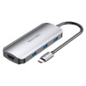 Vention USB-C to HDMI USB 3.0x3 PD Docking Station 0,15m