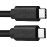 Avacom kabel TPCC-P10B 2xType-C crni 100cm