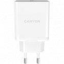 Canyon, Wall charger with 1*USB, QC3.0 24W, Input: 100V-240V, Output: DC 5V/3A,9V/2.67A,12V/2A, Eu p