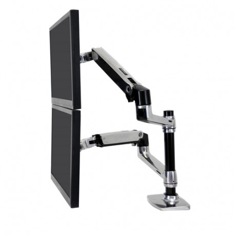 Ergotron LX Series Dual Stacking Arm 61 cm (24") Srebro