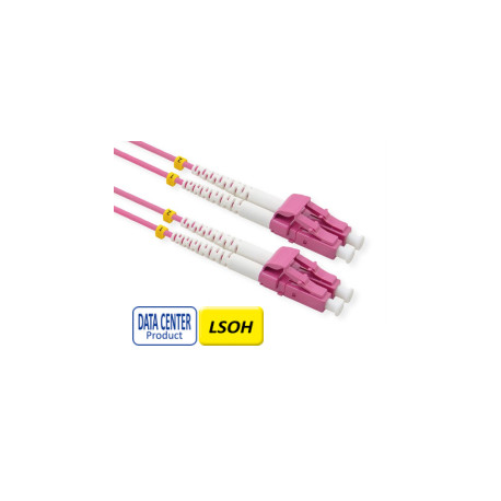 Roline VALUE optički kabel 50/125µm LC/LC Duplex, OM4, Low-Loss-Connector, 2.0 m, ljubičasti