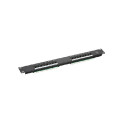 NaviaTec Cat6 Unshielded 16-Port Patch Panel, Black