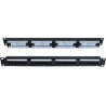 NaviaTec Cat6 Unshielded 24-Port Patch Panel, Crni