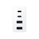 Stenski polnilec Razer 4-port USB-C 130W GaN, 2x USB-C PD 100W, 2x USB-A, bel