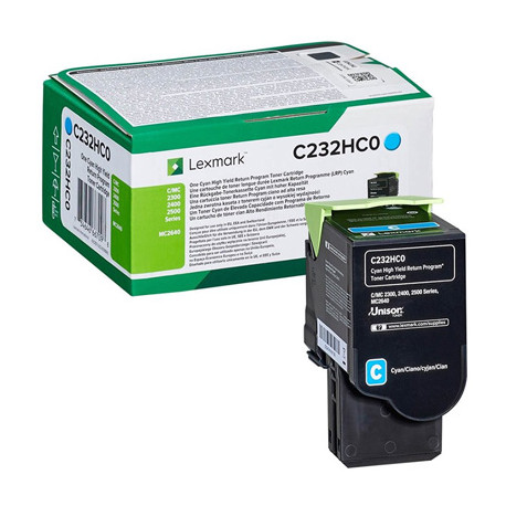 Toner Lexmark C232HC0 cyan 2.3k