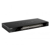 D-Link DGS-1520-28 mrežni prekidač Upravljano L3 10G Ethernet (100/1000/10000) 1U Crno
