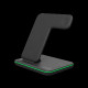 CANYON WS-303 3in1 Wireless charger, with touch button for Running water light, Input 9V/2A, 12V/2A,