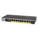NETGEAR GS108LP Neupravljano Gigabit Ethernet (10/100/1000) Podrška za napajanje putem Etherneta (PoE) 1U Crno, Sivo