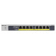NETGEAR GS108LP Neupravljano Gigabit Ethernet (10/100/1000) Podrška za napajanje putem Etherneta (PoE) 1U Crno, Sivo