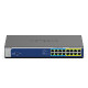 NETGEAR GS516UP Neupravljano Gigabit Ethernet (10/100/1000) Podrška za napajanje putem Etherneta (PoE) Sivo