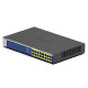 NETGEAR GS516PP Neupravljano Gigabit Ethernet (10/100/1000) Podrška za napajanje putem Etherneta (PoE) Plavo, Sivo