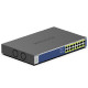 NETGEAR GS516PP Neupravljano Gigabit Ethernet (10/100/1000) Podrška za napajanje putem Etherneta (PoE) Plavo, Sivo