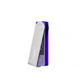 Ledger Nano X, denarnica za Bitcoin in druge kriptovalute, Bluetooth, USB-C, prozorno vijolična