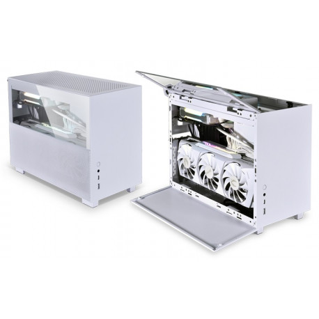 Lian Li Q58W4 Mini-ITX Case, PCIE 4.0 Edition - white 