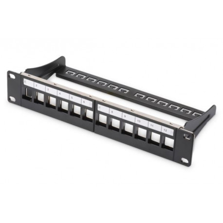 DIGITUS Modular Patch Panel, 12-port, 10", blank, 1U