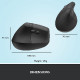 LOGITECH Lift Left Bluetooth Vertical Ergonomic Mouse - GRAPHITE/BLACK
