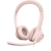 Logitech H390 slušalice s mikrofonom, USB, roza