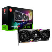 MSI Video Card NVidia RTX 4080 16GB GAMING X TRIO (16GB GDDR6X/256bit. PCI-E Gen4, 3x DP, 1x HDMI, 1