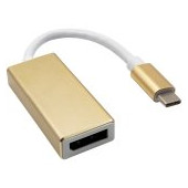 Converter adapter with cable Akyga AK-AD-56 USB type C (m) / DisplayPort (f) 15cm