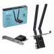 AX3000 Dual Band Wi-Fi 6 Bluetooth PCI Express AdapterSPEED: 2402 Mbps at 5 GHz + 574 Mbps at 2.4 GH