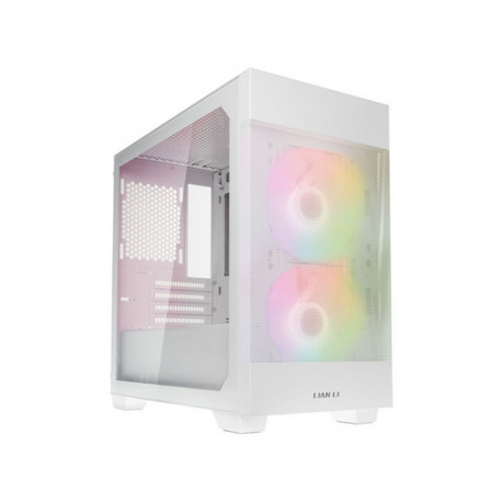 Računalniško ohišje Lian Li LANCOOL 205M Mesh, Micro-ATX, kaljeno steklo, belo