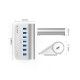 USB-C hub s 7 vhodi, 7x USB-A 3.2 Gen2, 10Gbps, ALU, ORICO M3U7-G2