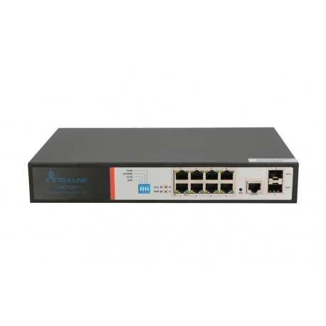 Extralink VICTOR | PoE Switch | 8x Gigabit PoE