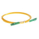 NFO Patch cord, LC APC-LC APC, Singlemode 9 125, G.657A2, 2mm, LSZH, Duplex, 3m