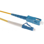 NFO Patch cord, LC UPC-SC UPC, Singlemode 9 125, G.657A2, Simplex, 1m