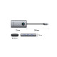 Priključna postaja USB-C, 6 v 1, 3xUSB-A 3.0, USB-C 3.0, HDMI 4K@30Hz, USB-C PD100W, ORICO PW11-6P