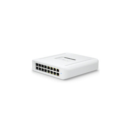 Ubiquiti UniFi Managed 16-port Gigabit Switch, 8-port PoE+, 45W (USW-LITE-16-PoE)