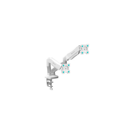 ONKRON Dual Monitor Desk Mount Stand for 13 to 32-Inch LCD LED Monitors up to 8 kg, White