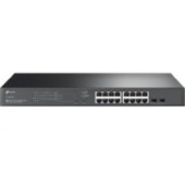 TP-Link Omada JetStream 18-port Gigabit PoE+ upravljiv preklopnik (Switch), 16×G-LAN PoE+, 2×SFP Gigabit, IPv6, 1U 19" r