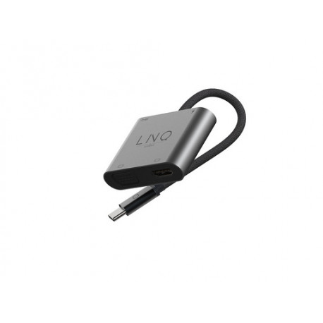 Priključna postaja LINQ 4 in 1, USB-C, HDMI 4K 60Hz, VGA 1080p 60Hz, USB-C PD 100W, USB 3.2, LQ48001