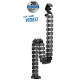 Transmedia Flexible Cable Management with clamp, Black