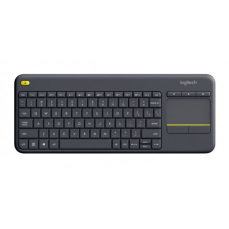 Logitech K400 PLUS Wireless Touch Keyboard, Black