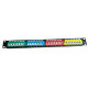 NaviaTec CAT6 Unshielded Colorful Patch Panel 45 Degree with Back Bar, 1U