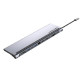 Vention Multi-function USB-C to DP HDMI VGA USB-C Gen 1 USB 3.0x2 USB 2.0 RJ45 SD TF TRRS 3.5mm PD Docking Station 0,25m