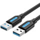 Vention USB 3.0 A Male to Micro-B Male Cable 0,5m, Black